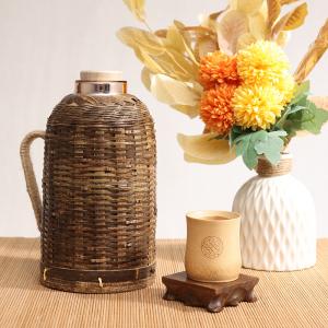 竹丝紫竹热水瓶