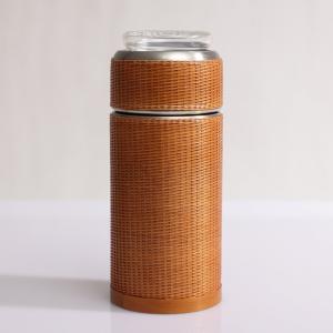 竹丝精编大漆玻璃分离杯