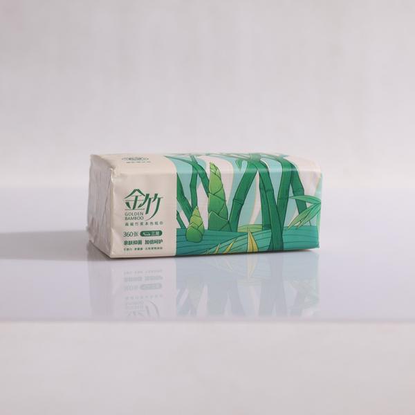 金竹牌本色纸面巾（5包）